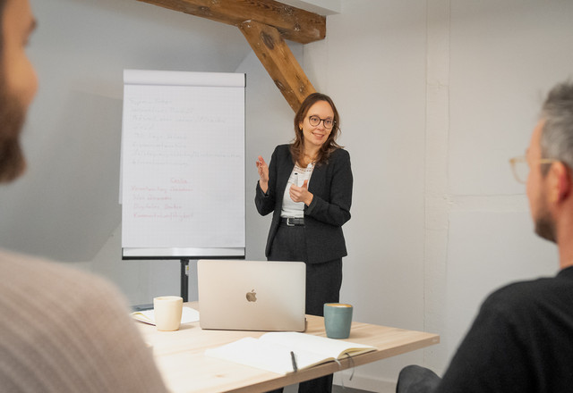 Eva Friese im Storypark Office