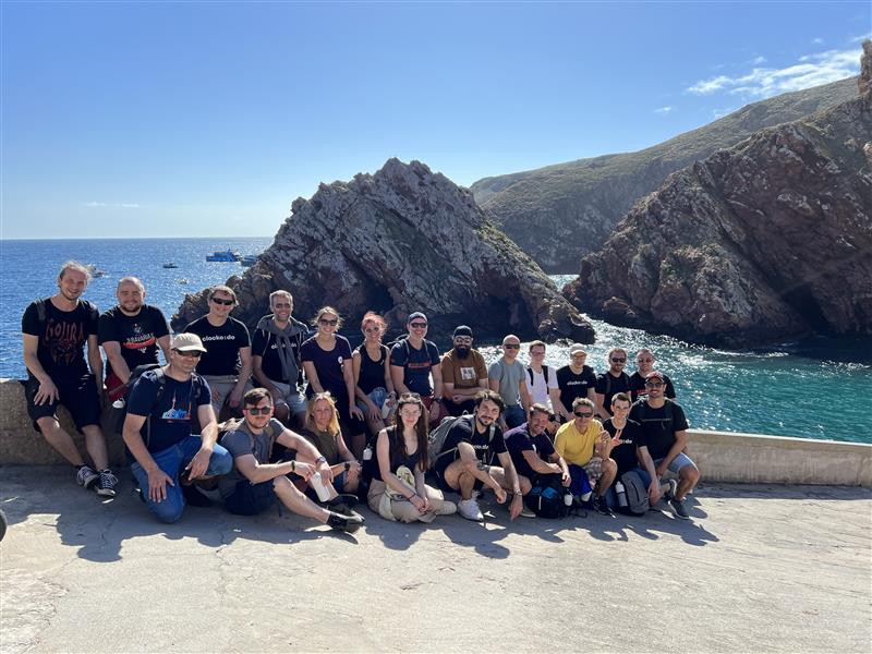 Das Clockodo-Team gemeinsam in Portugal